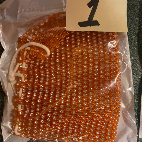 Beautiful mesh masks worn as a sparkly cover to N-95 or and other medical mask. - Picture 2 of 4